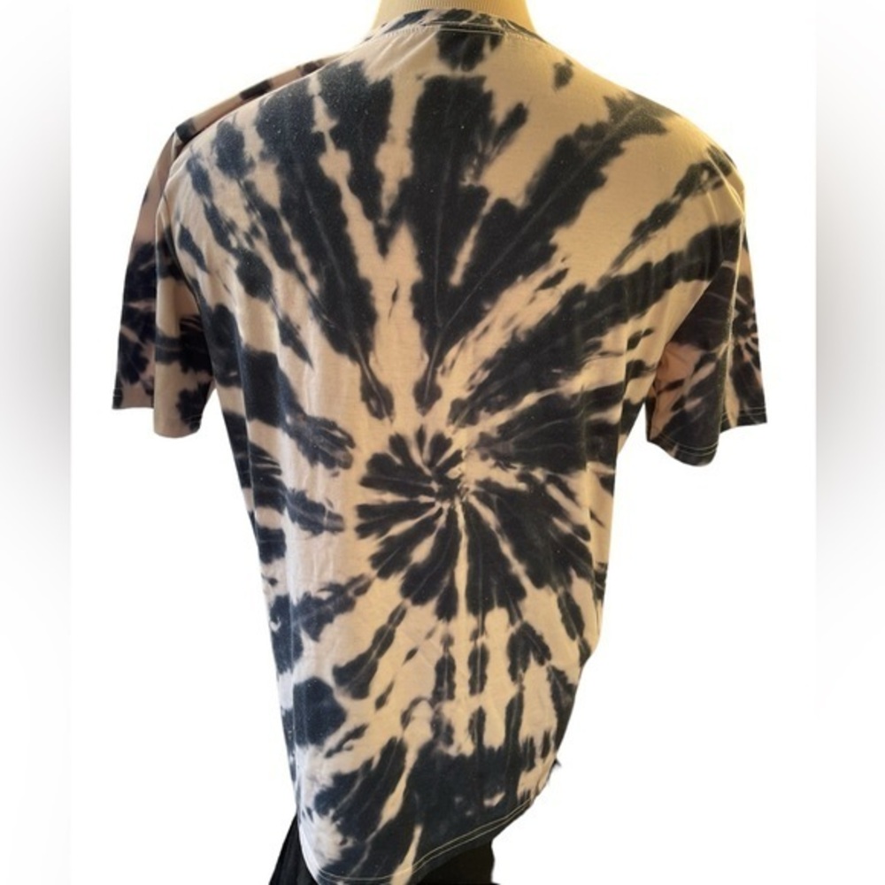 ZARA‎ + MARVEL Spider-Man Tie Dye Blue White Short Sleeve Size Medium - Picture 2 of 5